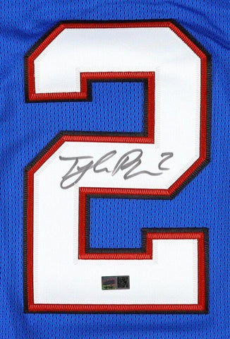 Tyler Bass Signed Bills Jersey (TSE) Buffalo Place Kicker since 2020 6th Rnd Pck