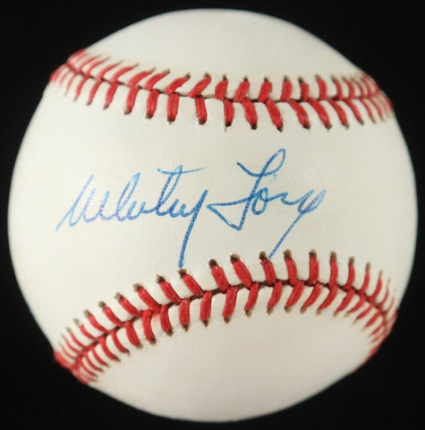 Whitey Ford Signed AL Baseball in Wood & Glass Display Case (PSA) NY Yankees Ace