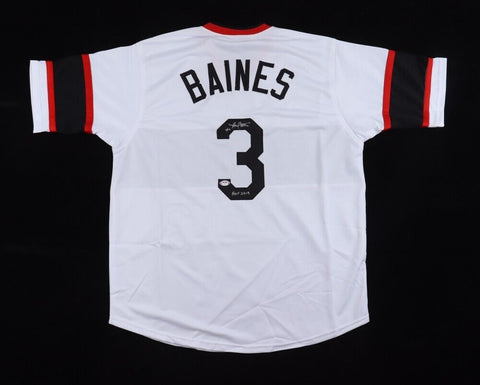 Harold Baines Signed Chicago White Sox Jersey Inscribed "HOF 19" (PSA COA) DH