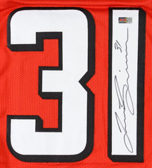 Justin Simmons Signed Atlanta Falcons Jersey (PIA) 2xPro Bowl Defensive Back