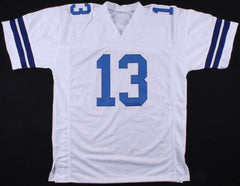 Michael Gallup Signed Cowboys White Jersey (JSA COA) Dallas 2018 3rd Rd Pick W.R