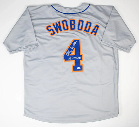 Ron Swoboda “69 Champs” Signed New York Mets Jersey (JSA COA) 1969 WS The Catch