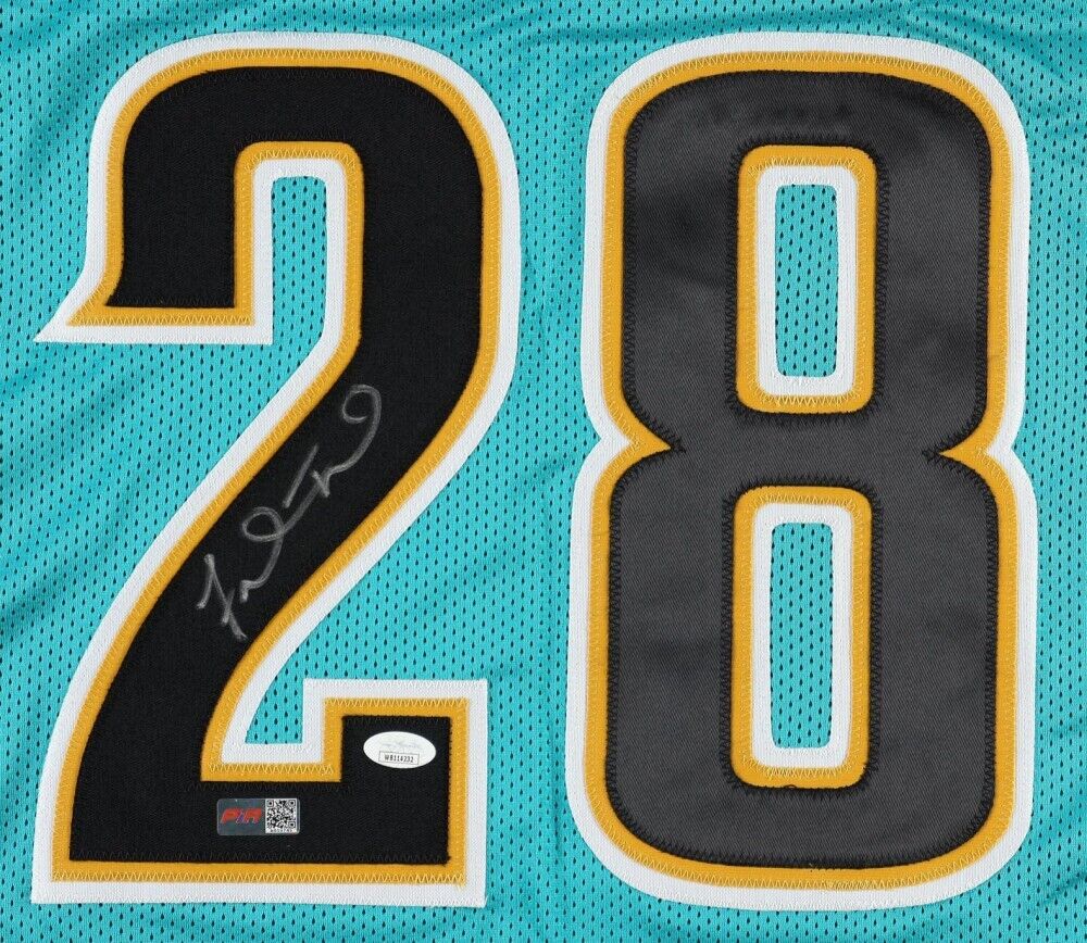 Fred Taylor Signed Jaguars Jersey (Beckett) Jacksonville All Pro R.B. 1998–2008