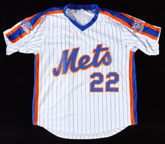 Ray Knight Signed New York Mets Jersey (Beckett) 1986 World Series Champion 3 B