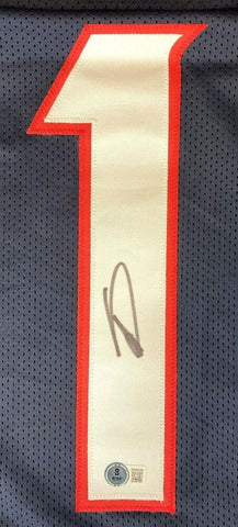 Stefon Diggs Signed Houston Texans Jersey (Beckett) All Pro Wide Receiver