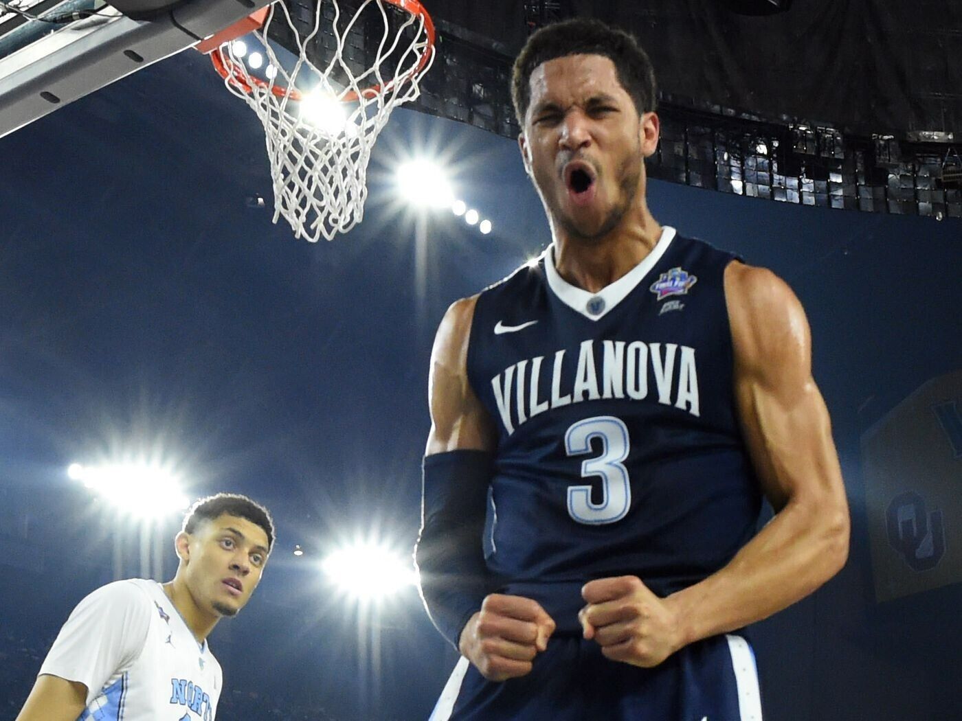 Josh Hart & Kris Jenkins Signed Villanova Wildcats 2016 NCAA Champion Basketball