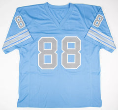 Charlie Sanders “HOF 07” Signed Detroit Lions Jersey (JSA COA) 7xPro Bowl T.E.