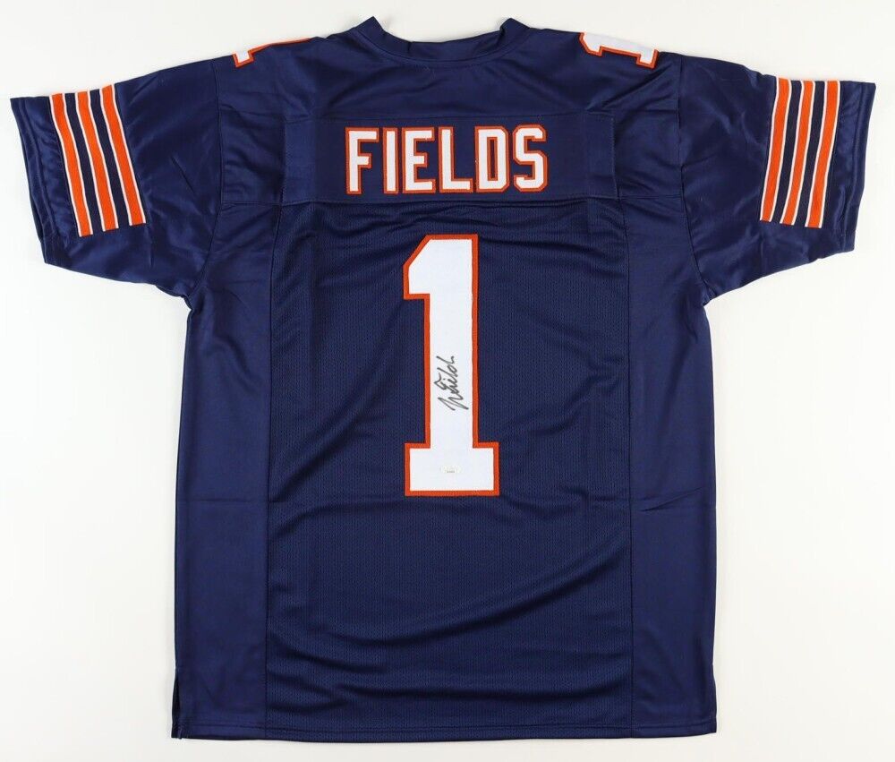 Justin Fields Signed Chicago Bears Jersey (JSA COA) Ex Ohio State