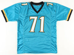 Tony Boselli Signed Jacksonville Jaguars Career Highlight Stat Jersey (JSA) O.T.