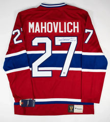 Frank Mahovlich “HOF 81” Signed Montreal Canadiens Fanatics Jersey (JSA COA)