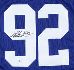 Michael Strahan New York Giants Signed Jersey (Beckett) 7×All Pro Defensive End