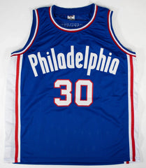 George McGinnis “HOF 2017” Signed Philidelphia 76ers Jersey (JSA COA)