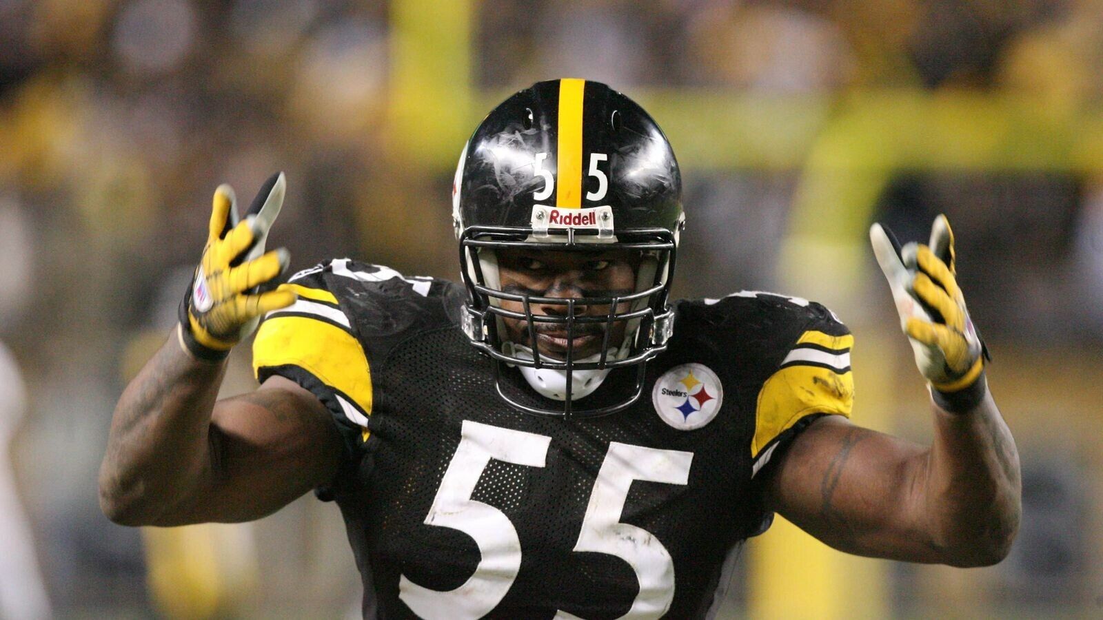 Joey Porter Sr Signed Pittsburgh Steelers Mini-Helmet (JSA COA) 4xPro Bowl L.B.