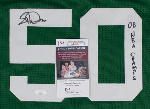 Eddie House “2008 NBA Champs” Signed Boston Celtics Green Home Jersey (JSA COA)