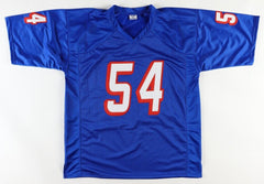 Tedy Bruschi Signed New England Patriots Jersey (Beckett) 3×Super Bowl Champion