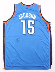 Reggie Jackson Signed Oklahoma City Thunder Jersey (JSA COA) 2011 1st Round Pick