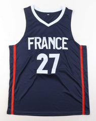 Rudy Gobert Signed Team France Jersey (PSA) 3x Jazz All Star / 2020 Olympic Team