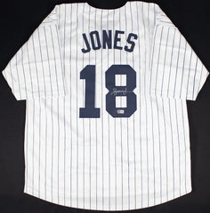 Andruw Jones Signed New York Yankees Jersey (Beckett) 10xGold Glove Award Winner