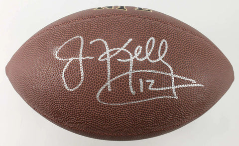 Jim Kelly Signed Wilson NFL Football (JSA COA) Buffalo Bills H.O.F. Quarterback