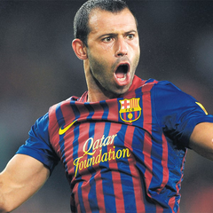Javier Mascherano Signed Barcelona FC Nike Jersey (Beckett) Team Argentina Mgr