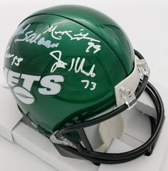 New York Sack Exchange Signed Mini Helmet (JSA COA) Gastineau Lyons Klecko Salam