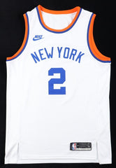 Miles McBride Signed New York Knicks Nike Jersey (Beckett) 2021 NBA Draft Pick