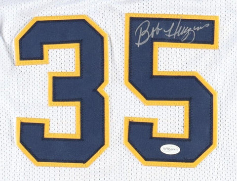 Bob Huggins Signed West Virginia Mountaineers Jersey (TSE) NCAA Basketball Coach