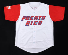 Hector Santiago Signed Puerto Rico WBC Jersey (JSA COA) Twins, White Sox, Angels