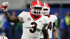 Roquan Smith Signed Georgia Bulldogs 35x43 Framed Jersey Beckett QR Code card