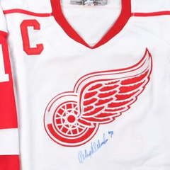 Alex Delvecchio Signed Detroit Red Wings Jersey (Beckett) NHL Career 1951-1973