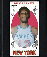 Dick Barnett Signed New York Knicks Jersey (Beckett) 2xNBA Champ / 1970 & 1973