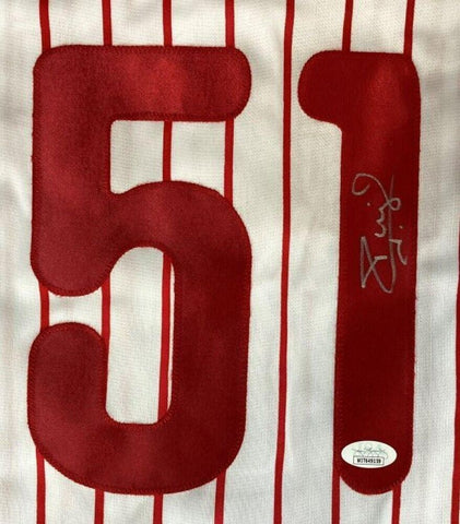 Carlos Ruiz Signed Philadelphia Phillies Jersey (JSA COA) 2008 World Champ