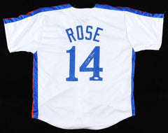 Pete Rose Signed Montreal Expos Jersey (JSA COA) MLB's All-Time Hit Leader/ 4256