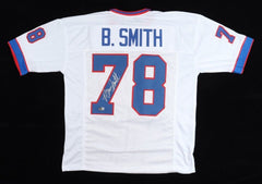 Bruce Smith Signed Buffalo Bills Jersey (Beckett) NFL All-Time Sack Leader w/200