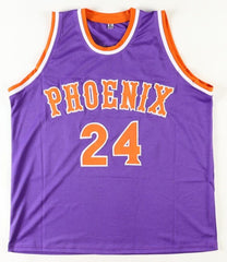 Tom Chambers Signed Phoenix Suns Jersey (JSA COA) 4xAll-Star Power Forward