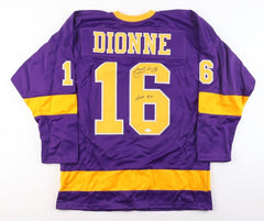 Marcel Dionne Signed Los Angeles Kings Purple Jersey Inscribed "HOF 92"(JSA COA)