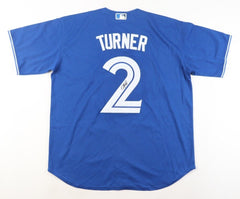 Justin Turner Signed Toronto Blue Jays Jersey (JSA COA) 2xAll Star 3rd Baseman