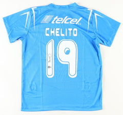 Cesar "Chelito" Delgado Signed Cruz Azul Umbro Jersey (Beckett) 2004 Gold Medal