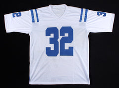 Edgerrin James Signed Indianapolis Colts Printed Photo Jersey (JSA COA) R.B.
