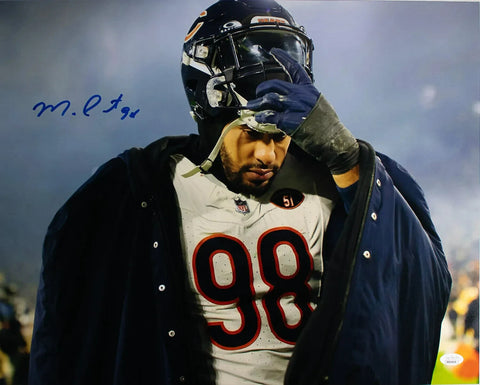 Montez Sweat Chicago Bears Signed 16" x 20" Photo (JSA COA) 2023 Sack Leader /DE