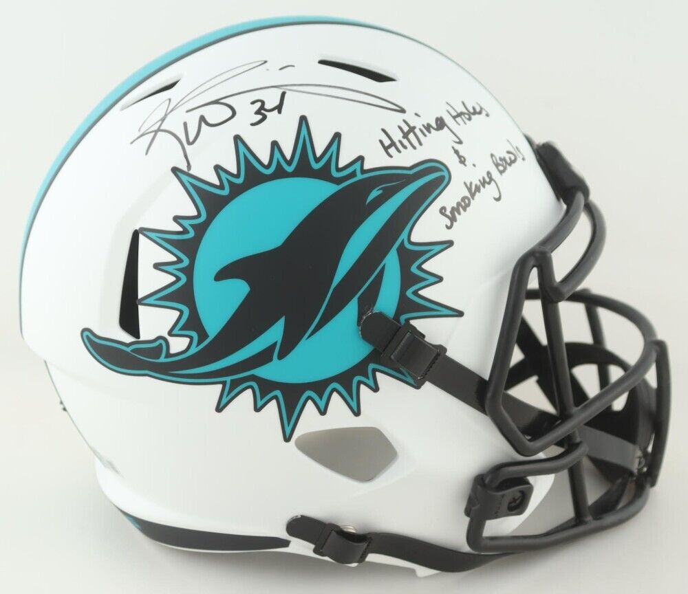 Ricky Williams purchases Miami Dolphins SWE Inscribed Full Size Authentic Helmet