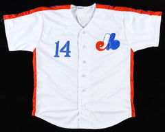 Pete Rose Signed Montreal Expos Jersey (JSA COA) MLB's All-Time Hit Leader/ 4256