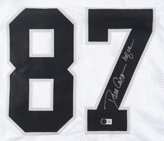 Dave Casper Signed Oakland Raiders Jersey Inscribed HOF 02 (Beckett) 5xPro Bowl