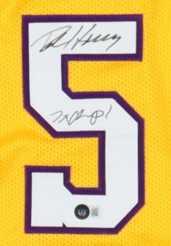 Robert Horry Signed Los Angeles Lakers Jersey Inscribed "7xChamp!" (Beckett)