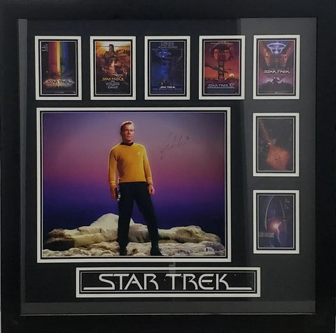 Star Trek's William Shatner Signed 16×19 Photo in a 35"×35" Frame (Beckett COA)