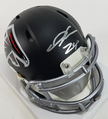 Devonta Freeman Signed Atlanta Falcons Mini Helmet (Beckett) 2xPro Bowl RB / FSU