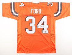 Jerome Ford Signed Cleveland Browns Orange Jersey (Beckett) Running Back