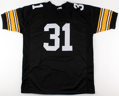 Donnie Shell Signed Pittsburgh Steelers Jersey (TSE COA) 4×Super Bowl Champion