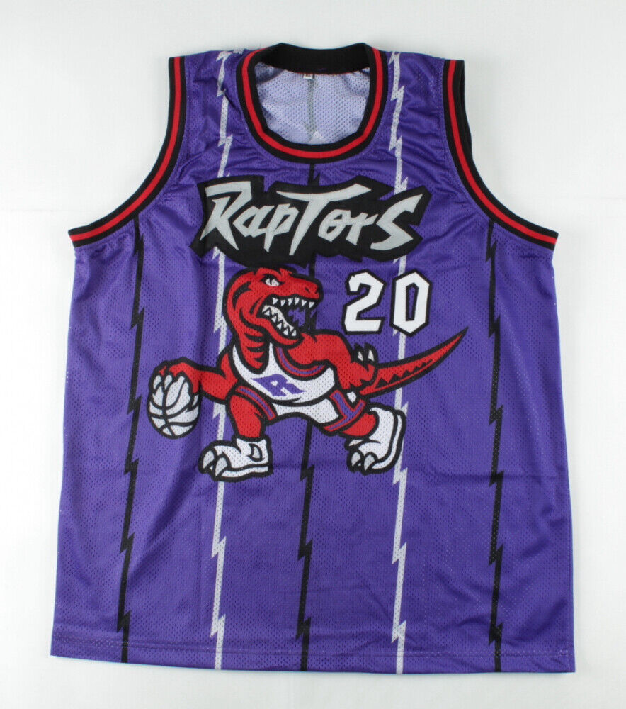 Damon Stoudamire Signed Toronto Raptors Jersey (JSA COA) 1996 Rookie of the Year