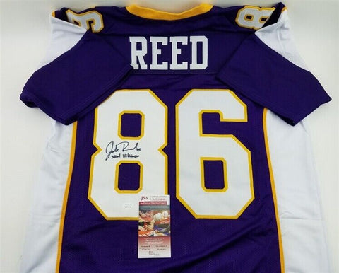 Jake Reed Signed Minnesota Vikings Jersey (JSA COA) All Pro Tight End 1991–1999